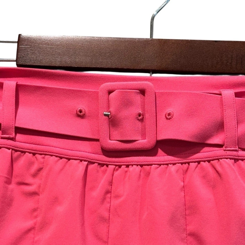 Offline By Aerie Pink Pleated Belted Skirt Built In Shorts Pockets Size XS - Picture 2 of 8
